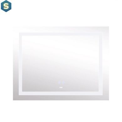 Зеркало Lidz Kubis 1000х800 с LED-подсветкой Touch, с антизапотеванием, с диммером яркости LD78LF61410080