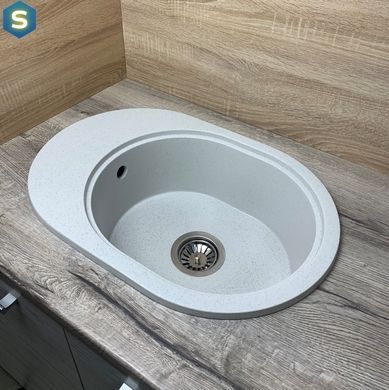 Кухонна мийка Adamant Ovale 610x420x180 old stone 644223, Каппучино