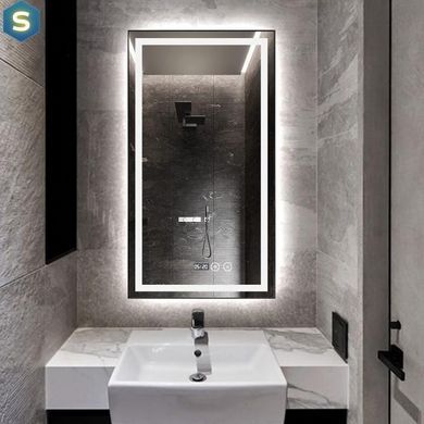 Зеркало Dusel DE-M0061S1 Black 65x80 см, Черный/золото