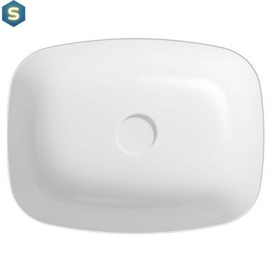 Умивальник на стільницю Cersanit Larga прямокутний 50x38 білий EW K677-003