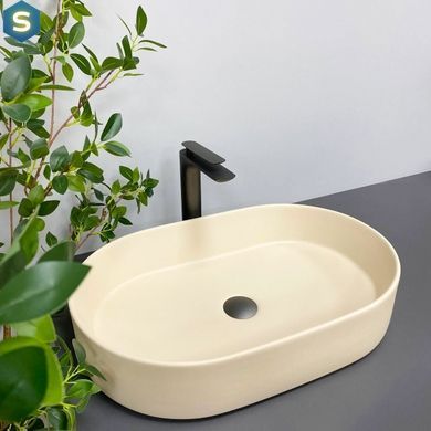 Умивальник (раковина) VBI VERONA 70 BEIGE MATT накладний, Бежевий