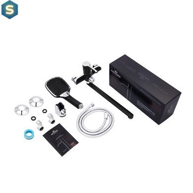 Смеситель для ванной Kroner KRP Essen - SCH070 CV024330, Черный матовый