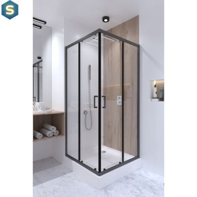 Душевая кабина Qtap Taurus BLA1099SC6 Clear, Черный/золото, прозрачный, черный