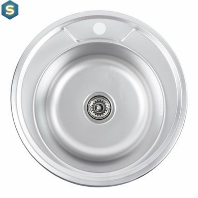 Кухонна мийка з нержавіючої сталі Valeso декор 490 (0,8/180 мм), Decor