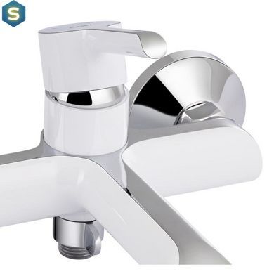 Смеситель для ванны Qtap Grand WCR 006, Белый