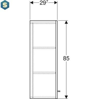 Шафа підвісна Geberit Selnova Square 501.276.00.1 білий, Білий