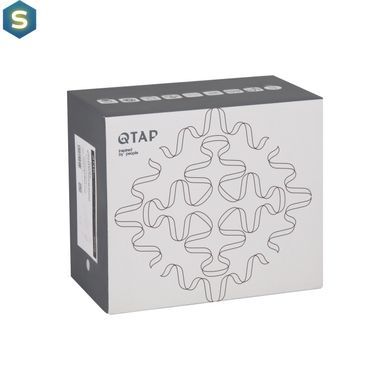 Смеситель с гигиенической лейкой Qtap Gemini QTGEM272GMB45692 Gunmetal Black PVD, Шлифованный черный хром