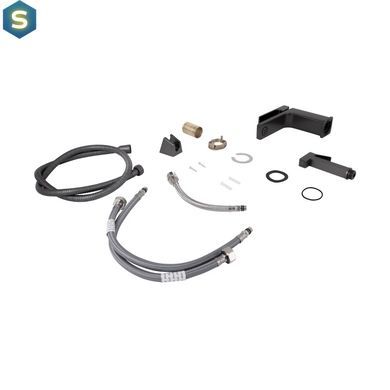 Смеситель с гигиенической лейкой Qtap Gemini QTGEM272GMB45692 Gunmetal Black PVD, Шлифованный черный хром