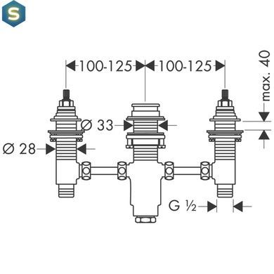 Прихована частина Hansgrohe 13233180