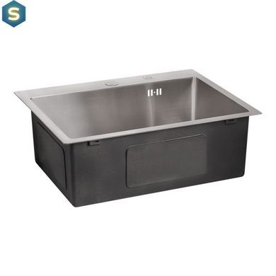 Кухонна мийка Lidz H5845 Brush 3.0/1.0 мм (LIDZH5845BRU3010), Нержавіюча сталь