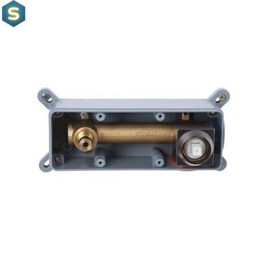 Смеситель для умывальника Qtap Gemini скрытого монтажа QTGEM273GMB45695 Gunmetal Black PVD, Шлифованный черный хром