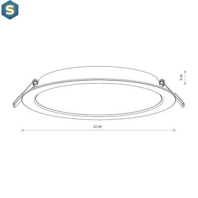 Точковий світильник Nowodvorski 10545 Mykonos LED 1x24W 4000K 2500Lm IP20 Wh