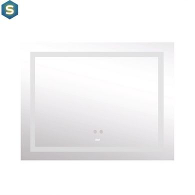Зеркало Lidz Kubis 1000х800 с LED-подсветкой Touch, с антизапотеванием, с диммером яркости LD78LF61410080