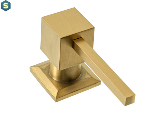 Дозатор моющего средства Rea brushed gold 330 мл квадратный BAT-05009, Золотой