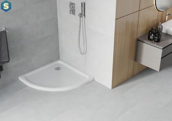 Душовий піддон Mexen Flat 70x70 напівкриглий низький MEX-41107070, Білий
