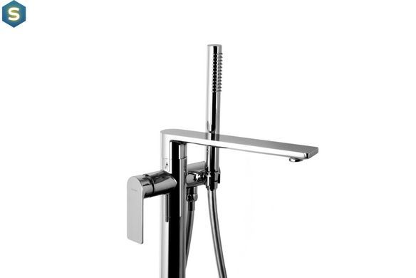 Смеситель для ванны Corsan Trino хром напольный CMB7159CH, Хром