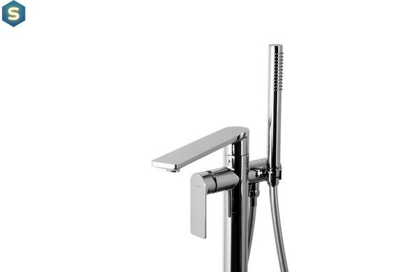 Смеситель для ванны Corsan Trino хром напольный CMB7159CH, Хром