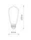 Лампа Nowodvorski 10594 Bulb vintage led E27 1x6W 2200K 360Lm Transparent