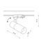 Трековый светильник Nowodvorski 10396 CTLS Tinos LED 1x10W 3000K 880Lm IP20 Bl