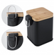 Корзина для мусора Yoka Sido Black Bamboo 3л. для ванной комнаты CH.SIDO-BLK, Черный матовый