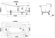 Ванна отдельностоящая глянцевая Amidicon Symphony 167x78 белая из литого камня золотые ножки SYMFONIYA_167_g_HL, Белый