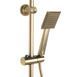 Душевая система Rea Bravo brushed gold с изливом REA-P4121, Золотой