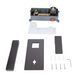 Смеситель для умывальника Qtap Gemini скрытого монтажа QTGEM273GMB45695 Gunmetal Black PVD, Шлифованный черный хром