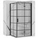 Душова кабіна Rea Molier 80x100 black REA-K8412 + REA-K6963, Черный матовый, Універсальна, прозорий, чорний матовий