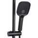 Душова система універсальна Qtap Gemini на три споживача (з виливом) QTGEM111BLM45686 Black matt, Черный матовый