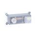 Смеситель для умывальника Qtap Gemini скрытого монтажа QTGEM273GMB45695 Gunmetal Black PVD, Шлифованный черный хром