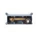 Смеситель для умывальника Qtap Gemini скрытого монтажа QTGEM273GMB45695 Gunmetal Black PVD, Шлифованный черный хром