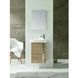 Комплект мебели Royo Elegance тумба с умывальником и зеркало 45 см, орех 122913, Орех