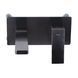 Смеситель для умывальника Qtap Gemini скрытого монтажа QTGEM273GMB45695 Gunmetal Black PVD, Шлифованный черный хром