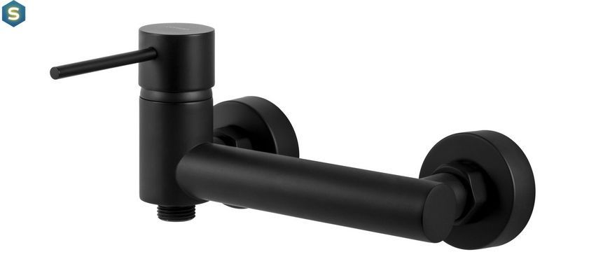 Смеситель для ванны Corsan Lugo black mat CMZ064BL, Черный матовый