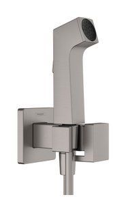 Набор гигиенического душа (запорный вентиль) Hansgrohe E EcoSmart+ на смешанную воду Brushed Black Chrome 29233340