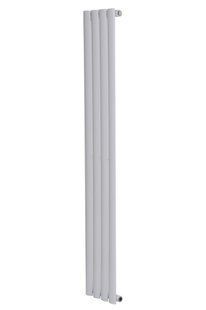 Вертикальный дизайнерский радиатор отопления Arttidesign Rimini 4/1500/236/50 белый матовий, Белый матовый