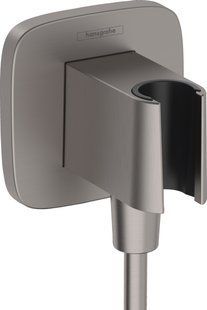 Шлангове під'єднання Hansgrohe FixFit Porter Q з тримачем Brushed Black Chrome 26887340