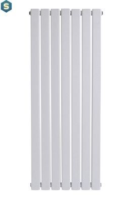 Вертикальный дизайнерский радиатор отопления Arttidesign Livorno II 7/1200/476/50 белый матовий, Белый матовый