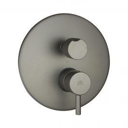 Змішувач для ванни/душу на 3 споживача Paffoni Light mercury grey LIG019MG, Каппучино