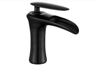 Смеситель для умывальника Mexen Lyra black низкий MEX-745300-70, Черный матовый