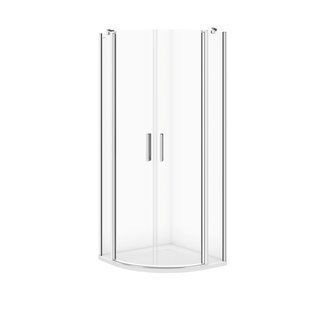 Душова кабіна Cersanit Moduo напівкругла 800x800x195 S162-009, прозорий, хром