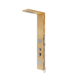 Душевая панель Corsan Basti bamboo хром B002MCH, Дуб