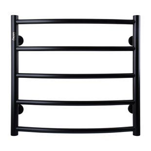 Полотенцесушитель водяной Unio LD W 500-500-5 BLK Лесенка Дуга черный, Черный матовый