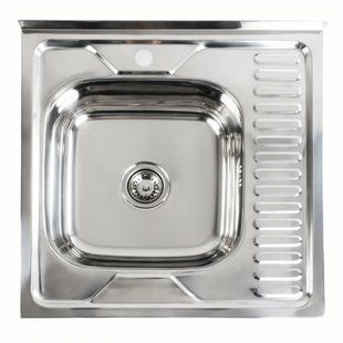 Кухонная мойка из нержавеющей стали Platinum полировка 6060 L (0,7/160 мм), Polish