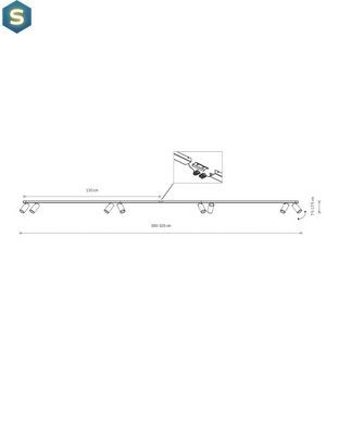 Спот Nowodvorski 7720 Mono VIII GU10 8x10W IP20 Bl