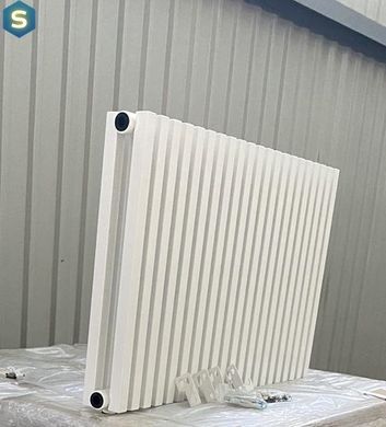 Дизайнерський радіатор Betatherm Quantum 2 H-500 мм, L-1205 мм з нижнім підключенням BQ 2050/30 9016M 88, Белый матовый