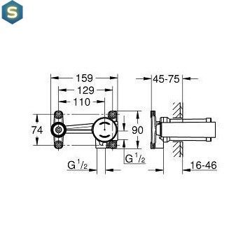 Скрытая часть Grohe 23571000