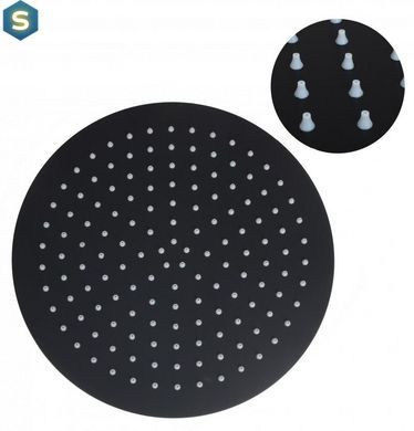 Душевая система скрытого монтажа Yoka Studio 30 black + BOX BP.STUDIO 30 BLK, Черный матовый
