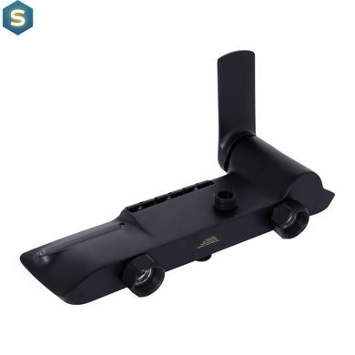 Душова система універсальна Qtap Slavonice на три споживача (з виливом) QTSLA111BLM45906 Black matt, Черный матовый