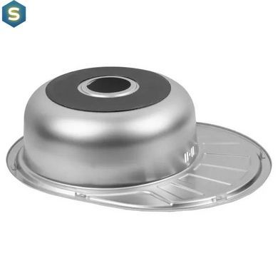 Кухонна мийка 570x450x160 мм + сифон Wezer 5745(06) Satin, Satin